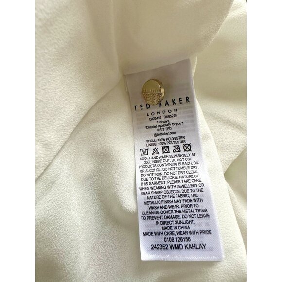 Ted Baker Kahlay Pergola Floral Maxi Dress Women Size 4 (US 8-10) Sleeveless NWT - Picture 9 of 10